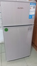 华宝小冰箱小型家用出租房用冷藏冷冻两用一级能效节能省电迷你宿舍寝室办公室二门电冰箱 【一级能效】58L银色【三天不到一度电】 实拍图