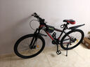 凤凰（Phoenix）山地自行车成人儿童铝合金车圈辐条轮26英寸24速 探界者 黑红色 实拍图