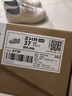 ZHR小白鞋女真牛皮平底百搭运动板鞋免系带韩版软底休闲鞋女 A75 米色 37  实拍图