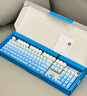 惠普（HP）GK400F机械键盘 办公电竞游戏专用有线 台式机笔记本电脑键盘鼠标套装 【银色冰蓝光】茶轴 USB 实拍图