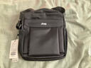 吉普（JEEP）斜挎包男士大容量单肩包通勤商务轻便小背包帆布包中青年休闲挎包 黑色升级侧袋款【大容量+多隔层】 实拍图
