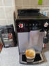 美乐家（melitta）意式咖啡机全自动四代F27咖啡机家用办公室欧洲原装进口德国精钢现磨静噪刀盘15Bar泵压家用咖啡机 静噪研磨绵密奶泡系统 F27银色 实拍图