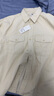 优衣库男装女装灯芯绒工装衬衫长袖衬衣休闲复古25秋冬新款480295 01 乳白色 M 实拍图