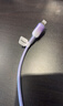 品胜苹果数据线PD27W快充Type-C充电器线转Lightning冰晶渐变 适用iPhone14/13/12/XR/8手机平板车载紫 实拍图