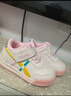 泰兰尼斯秋冬新款学步鞋童鞋女童软底机能鞋男童包头宝宝鞋网面透气面包鞋 白/粉 冬款-加绒（拍大一码） 21 内长14cm 脚长13.0cm 实拍图