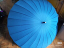 美度（MAYDU）加大雨伞直杆长柄晴雨伞女防风双人雨伞M5003蓝色 实拍图