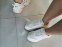 哈比熊（HOBIBEAR）童鞋春秋儿童运动鞋小白鞋男童鞋革面休闲女童鞋GS7593 白色34码 实拍图