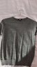 优衣库女装精纺美利奴羊毛圆领针织衫/短袖通勤25秋冬新款478335 05 天灰色 M 实拍图