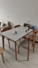 京东京造家居简逸岩板餐桌家用饭桌子小户型餐桌实木餐桌椅组合1桌4椅1.4M 实拍图