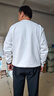 MARKLESS卫衣男士100%棉秋季休闲圆领上衣内搭套头衫0434 云朵白 2XL 实拍图