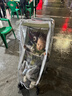 婴儿推车挡风雨罩小虎子丸丫口袋车遛娃神器防风雨衣加厚通用配件 平顶车通用透明银边/雨罩双开门 实拍图