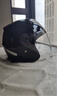 AD新国标认证电动车头盔男女士四季通用电瓶车安全帽男款冬季保暖防雾轻便骑行半盔夏季双镜防晒冬天 新国标【亮黑】黑茶镜 实拍图