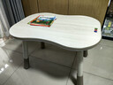 曼龙儿童花生桌PLUS宝宝游戏玩具桌可升降调节学习桌 米黄色 实拍图