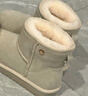 意尔康女靴雪地靴女士棉鞋厚底冬季加绒保暖东北抗寒短靴妈妈靴子 米白2 加绒 36 实拍图