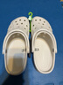 卡骆驰（CROCS）洞洞鞋贝雅男鞋女鞋轻便耐磨一脚蹬拖鞋休闲鞋|10126 白-100 40 (250mm) 实拍图
