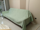高级轻奢2025新款沙发盖布四季通用防滑防猫抓万能全包沙发巾坐垫 【防滑加厚】伊雅-淡绿色 180*380cm 实拍图