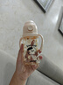 UBMOM吸管杯婴儿宝宝学饮杯儿童喝水杯直饮杯牛奶杯ppsu吸管奶瓶1-3岁 弹盖式米色招财猫-专利防喷 280ml 实拍图