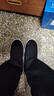 强人加绒保暖冬季男棉鞋条绒款防寒平底休闲男鞋 经典棉布鞋 黑色 40 实拍图