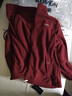 罗蒙（ROMON）夹克男士秋冬季潮流纯简约立领抗皱抓绒衣男装摇粒绒外套A1红5XL 实拍图