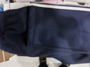 校服裤子冬季加绒加厚藏青色一道杠二条杠藏蓝色初中高中生小学生 深蓝二杠-加绒款 165 (L) 建议身高160-165 实拍图