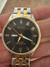 冠琴（GUANQIN）男士手表瑞士品质耐磨防水夜光全自动机械表双日历手表男机械表 机械风格SY款-间金黑面 实拍图