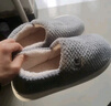 京东京造【温暖御寒】棉拖鞋秋冬防滑室内包脚保暖拖鞋男士深灰色42-43 实拍图