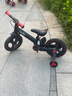 Nadle纳豆儿童自行车3一6岁宝宝二合一平衡车1-3岁小孩脚踏童车男女童 高贵红推杆款 12寸（建议身高105cm以下购买） 实拍图