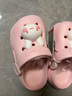 牧童儿童拖鞋夏男宝宝洞洞鞋软底女童卡通洗澡婴幼儿家居鞋萌兔粉160 实拍图
