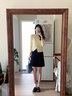 小野和子灰色西装半身裙女2025新款春夏季防走光高腰a字包臀短裙 实拍图