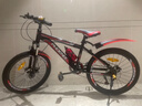 凤凰（Phoenix）儿童自行车山地车男女学生脚踏车6-15岁童车 霸道 黑红色 22寸 实拍图