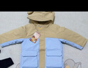 迷你巴拉冬儿童发热羽绒服宝宝厚款保暖羽绒外套【三防透湿】 浅驼50006 【三防透湿】 90 cm 【充绒量67.3g】 实拍图