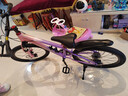 凤凰山地自行车男女变速山地车碟刹青少年儿童自行车学生单车 星际 粉紫【变速+辐条轮】 22寸【适合130-170cm】 实拍图