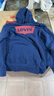 Levi's【特价来袭】李维斯情侣同款经典宽松休闲logo套头连帽卫衣 藏蓝色 19622-0007 S 实拍图