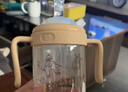 小土豆（potato）儿童水杯PPSU带吸管重力球大宝宝开学饮水杯 300ml 咖黄色 实拍图