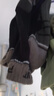 伯希和（Pelliot）户外徒步中筒冬袜美利奴羊毛跑步运动防臭袜男女165035008曜石黑M 实拍图