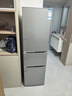 荣事达（Royalstar）210升三门小型租房家用电冰箱三开门三温区中门软冷冻 节能省电低音 两天仅约一度电 银色R210T 实拍图