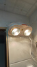 奥克斯浴霸壁挂式卫生间灯暖挂壁式风暖浴室暖风机灯泡取暖器挂墙式暖灯 B款二灯-高热泡【免打孔】 实拍图