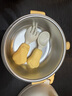 苏泊尔（SUPOR）宝宝辅食碗外出辅食套装不锈钢碗勺五件套便携儿童餐具KGF01AW10 实拍图