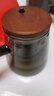 古德窑 茶壶泡茶壶茶水分离飘逸杯2025新款玻璃内胆一键过滤泡茶杯茶具 木璃烟灰款一人茶具三件套 650ml 实拍图