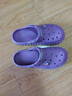 大嘴猴（paul frank）洞洞鞋凉鞋男拖鞋 户外休闲旅行两穿沙滩鞋舒适耐磨透气包头 浅紫(女款) 39-40 标准码 实拍图