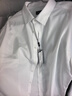 报喜鸟长袖衬衫男装【免烫抗皱易打理】白色纯棉衬衣男商务正装衬衫上衣 原白色 42 (180/100) 实拍图