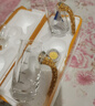 青苹果24K金箔白酒杯套装 酒具无铅水晶玻璃二两分酒器 2壶2杯 实拍图