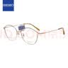 精工（SEIKO）眼镜框男女款全框钛材远近视配镜光学镜架HC2023 01 52mm金色 实拍图