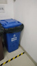 海斯迪克 240L户外大垃圾桶大号 挂车 环卫酒店厨房垃圾分类加厚大容量塑料室外物业 蓝色可回收物 HK-363 实拍图