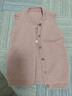 巴厘小猪宝宝马甲春秋外穿儿童毛衣马夹内穿男童女小童秋装婴儿针织衫背心 藕粉 100 cm 实拍图