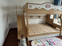 邦珀实木小鹿简约实木儿童床原木风双层高低上下床 【原木色】滑梯+梯柜 上铺宽130*下铺宽150 实拍图