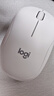 罗技（Logitech）M221 轻音鼠标 无线鼠标 办公鼠标 对称鼠标 带无线微型接收器 米白色 实拍图