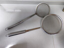 不锈钢漏勺过滤网筛极细家用滤油勺厨房油渣勺打沫勺一体成型 食品级不锈钢 【大号+小号】100密丿品质保障 实拍图