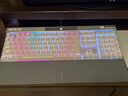 美商海盗船(USCORSAIR) K70 RGB PRO 机械键盘 游戏键盘 全尺寸 8000Hz 竞技模式 铝框体 白色 OPX光轴 实拍图