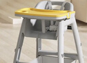 爱婴树婴儿宝宝餐椅肯德基同款儿童多功能座椅高度可调成长吃饭餐桌椅厚 黄色+双餐盘+置物兜+万向轮+坐垫 【加厚款】新一代多功能儿童餐椅 实拍图
